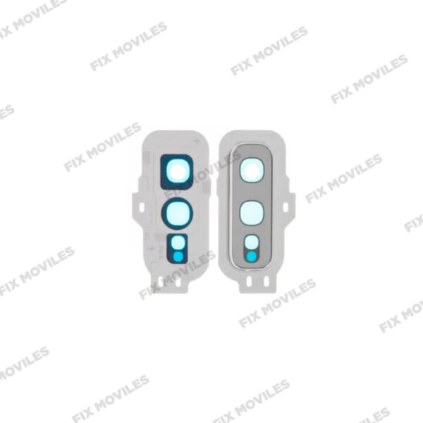 Lente Cristal Camara + Marco para Samsung S10E G970 Blanco