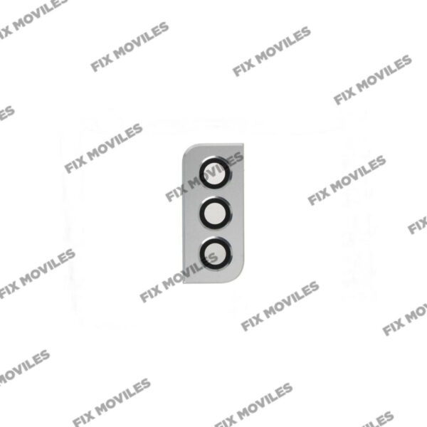 Lente Cristal Camara + Marco para Samsung S21 5G G991B Blanco