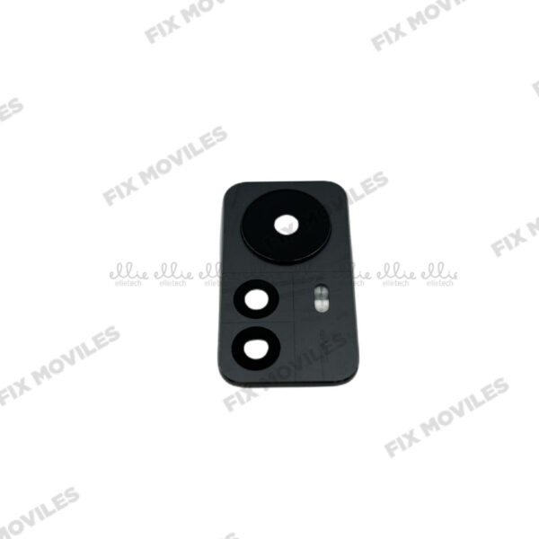 Lente Cristal Camara + Marco para Xiaomi Mi 12 Pro 5G Negra