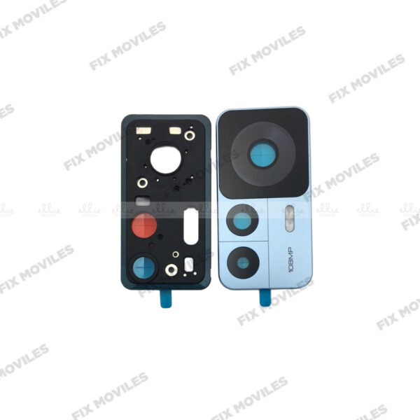 Lente Cristal Camara + Marco para Xiaomi Mi 12T 22071212AG Azul