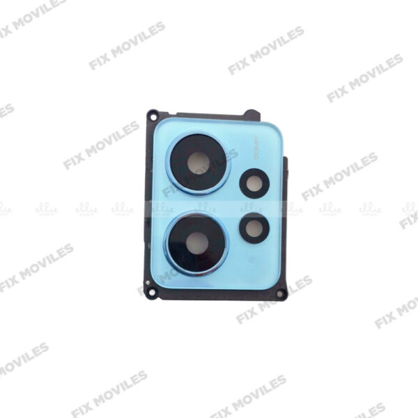 Lente Cristal Camara + Marco para Xiaomi Redmi Note Note 12 Azul