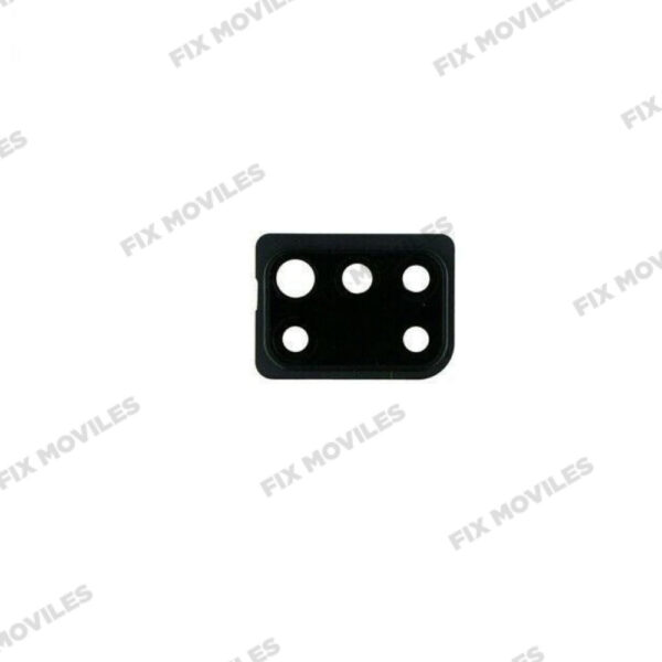 Lente Cristal Camara con Marco para Samsung A31 A315F Negro camara