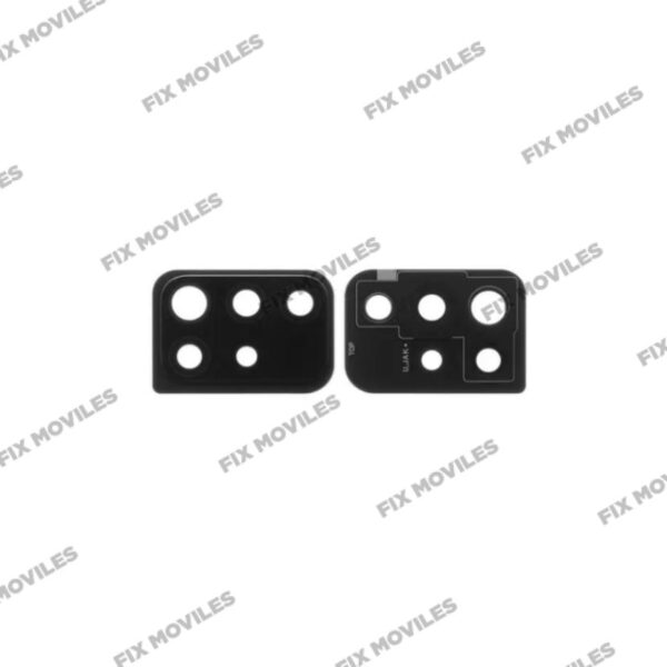 Lente Cristal Camara con Marco para Samsung A51 5G A516B Negro camara