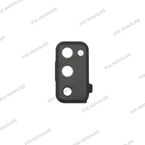 Lente Cristal Camara con Marco para Samsung S20 FE / S20 Lite G780F Negro