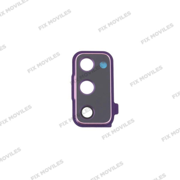 Lente Cristal Camara con Marco para Samsung S20 FE / S20 Lite G780F Rosa