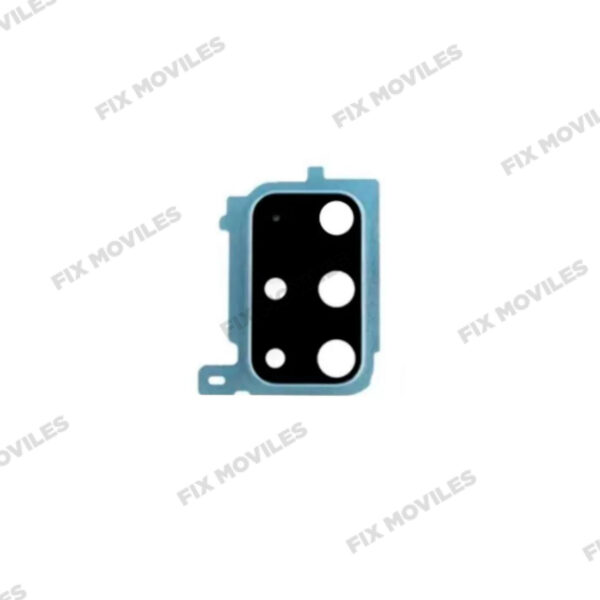 Lente Cristal Camara con Marco para Samsung S20 Plus G985F Azul camara