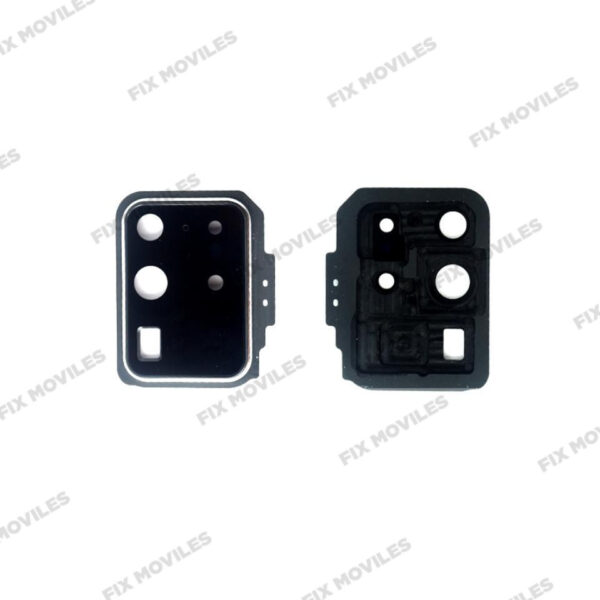 Lente Cristal Camara con Marco para Samsung S20 Ultra G988F Gris camara