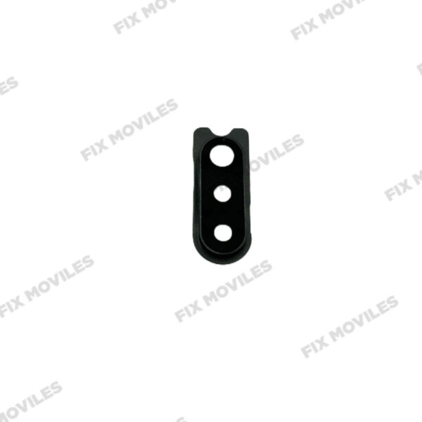 Lente Cristal Camara con marco para Samsung A20S 207F Negro