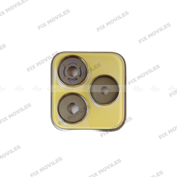 Lente Cristal Camara+Marco para Realme C53 Dorado