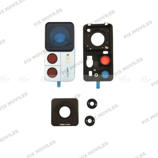 Lente Cristal Camara+Marco para Xiaomi 12T Pro Blanco