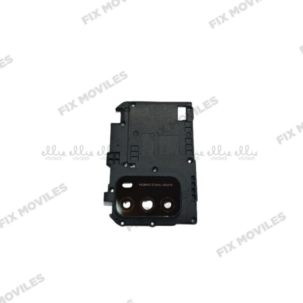 Lente Cristal Camara+Marco para Xiaomi Poco M3 camara Negro