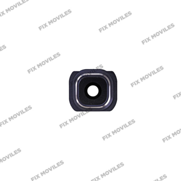 Lente Cristal Camara+marco soporte para SAMSUNG SM-G920F Galaxy S6 Negro camara