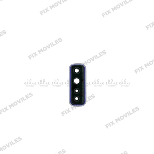 Lente Cristal Camara con Marco para Huawei P40 Lite 5G / Nova 7SE Lila camara