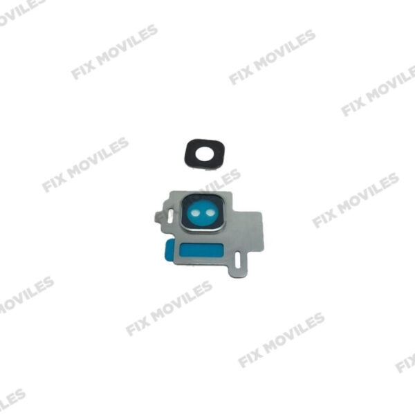 Lente Cristal camara+marco soporte para SAMSUNG SM-G950F Galaxy S8 Plateado camara