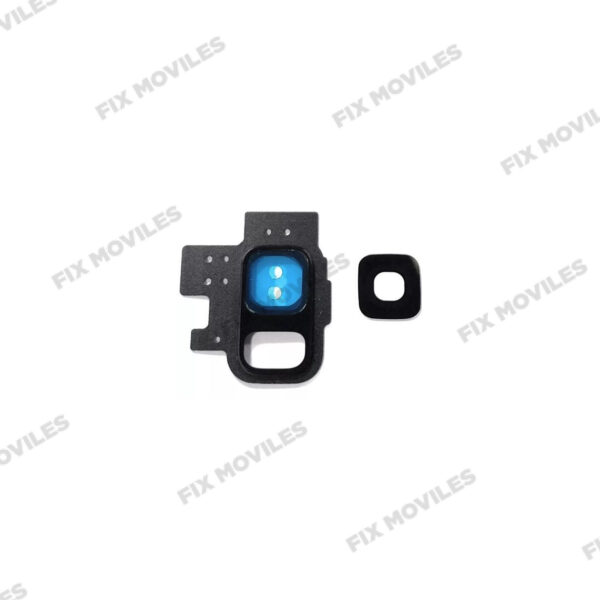 Lente Cristal camara+marco soporte para SAMSUNG SM-G960F Galaxy S9 Gris camara