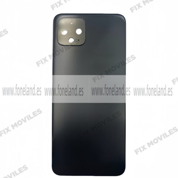 Tapa Trasera para Google Pixel 4 Negro con Lente Original