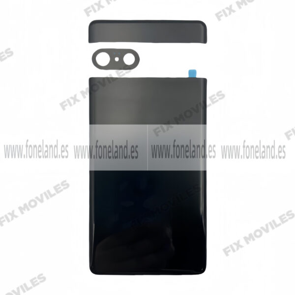 Tapa Trasera para Google Pixel 7 Negro con Lente Original