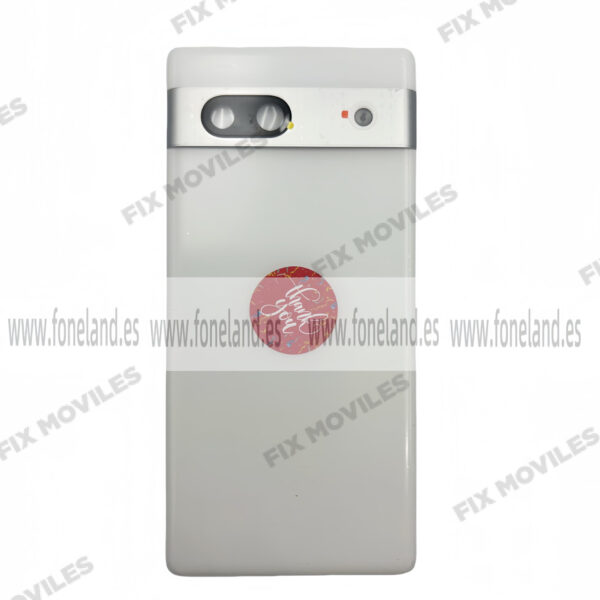 Tapa Trasera para Google Pixel 7A Blanco con Lente Original
