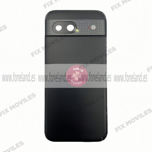 Tapa Trasera para Google Pixel 8A Negro con Lente Original