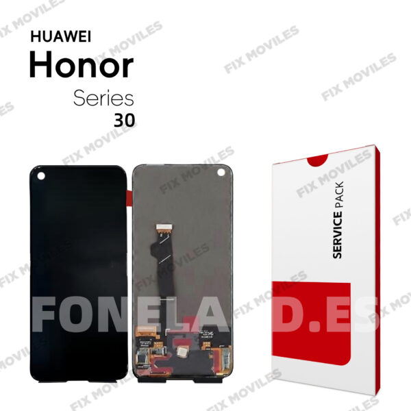 Pantalla Huawei Honor 30 / Nova 7 Negra Completa LCD+Táctil SERVICE PACK