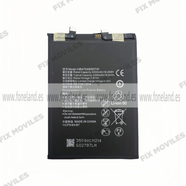Batería Huawei Honor 50 (NTH-AN00, NTH-NX9) / Nova 9 (NAM-LX9) (HB476489EFW, HB476489EEW)