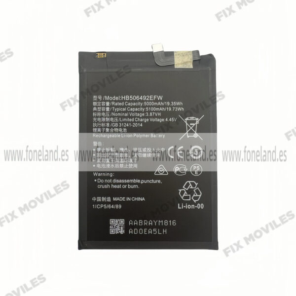 Batería Huawei Honor X9A HB506492EFW