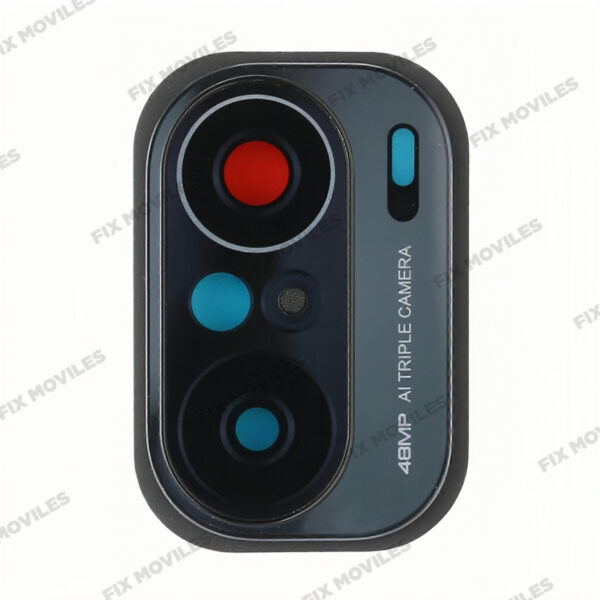 Lente Cristal Camara + Marco para Xiaomi Redmi K40 48MP / K40 Pro Negro camara