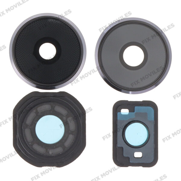Lente Cristal Camara con Bisel para Xiaomi Poco F6 Negro