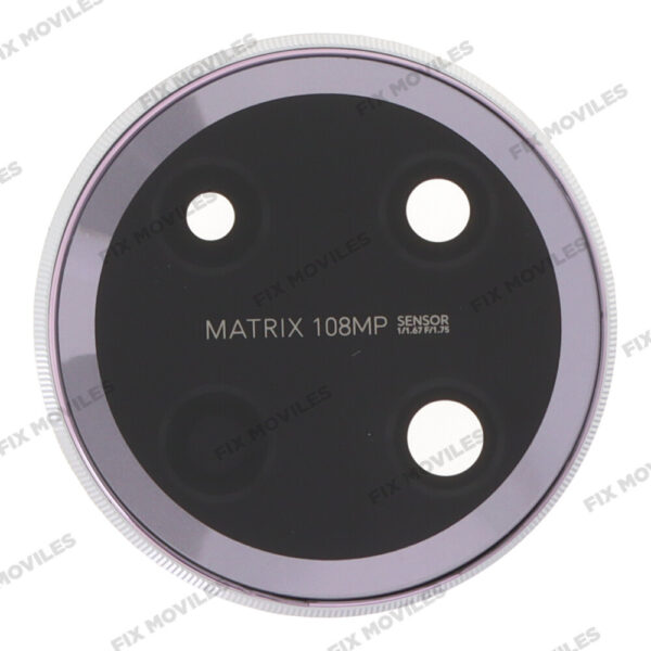 Lente Cristal Camara con Marco para Huawei Honor X9C Lila