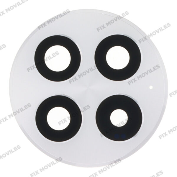 Lente Cristal Camara con Marco para One Plus 13 Blanco