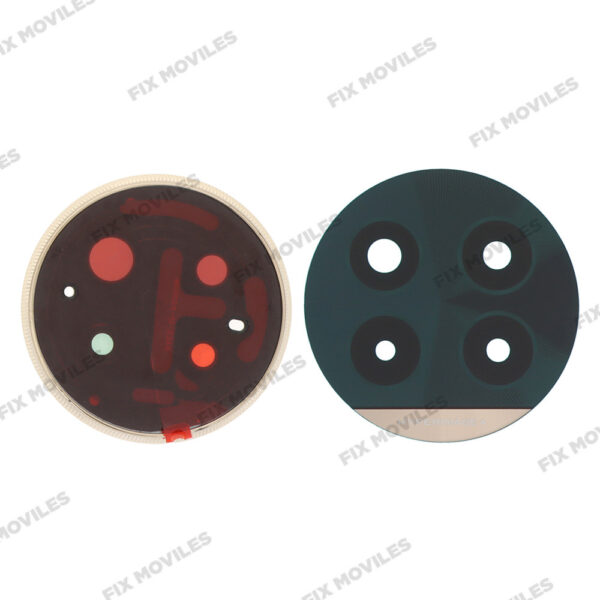 Lente Cristal Camara con Marco para Realme 13 Pro Verde