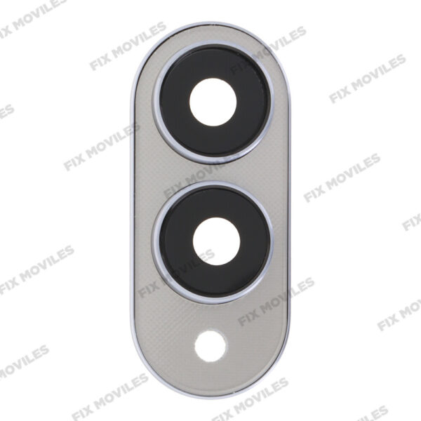 Lente Cristal Camara con Marco para Samsung S25 Edge Plata