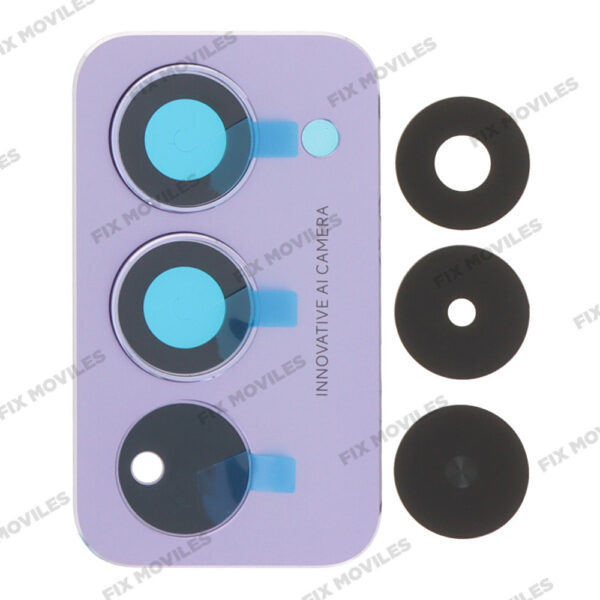 Lente Cristal Camara con Marco para Xiaomi Redmi 15 4G Lila