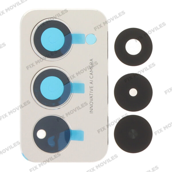 Lente Cristal Camara con Marco para Xiaomi Redmi 15 4G / Redmi 15 5G Gris