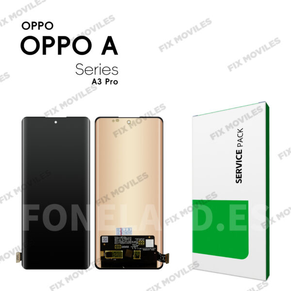 Pantalla OPPO A3 Pro (LCD Curva) Negro Completa LCD+Tactil SERVICE PACK
