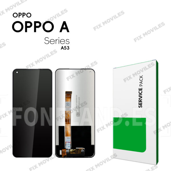 Pantalla OPPO A53 (CPH2127, CPH2131) / A53S (CPH2139, CPH2135) /A33/ C17 /A11S/ OPPO A32 / A32 2020 Negra Completa LCD+Tactil SERVICE PACK.