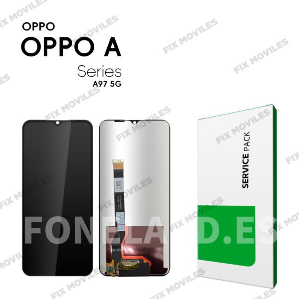 Pantalla OPPO A97 5G /NARZO 50 5G Negra Completa LCD+Tactil SERVICE PACK