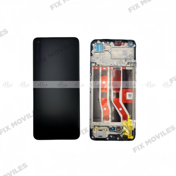 Nuevo Pantalla OPPO AMS643xy05 A74 4G Negra Completa LCD+Tactil con Marco SERVICE PACK