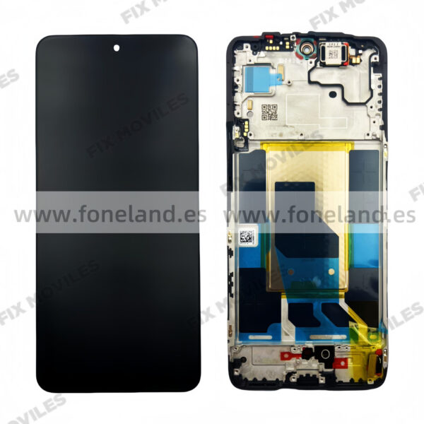 Original Nueva Pantalla One Plus Nord 4 Negra con Marco Completa LCD+Tactil