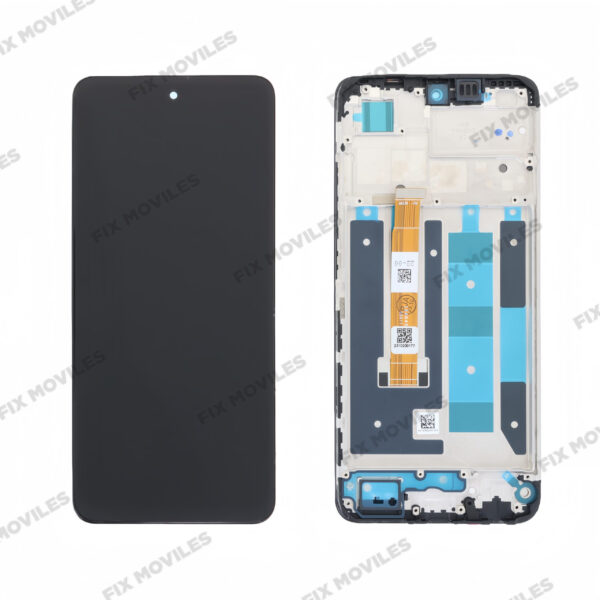 Original Nuevo Pantalla OPPO Realme C55 Negra Completa LCD+Tactil SERVICE PACK con Marco