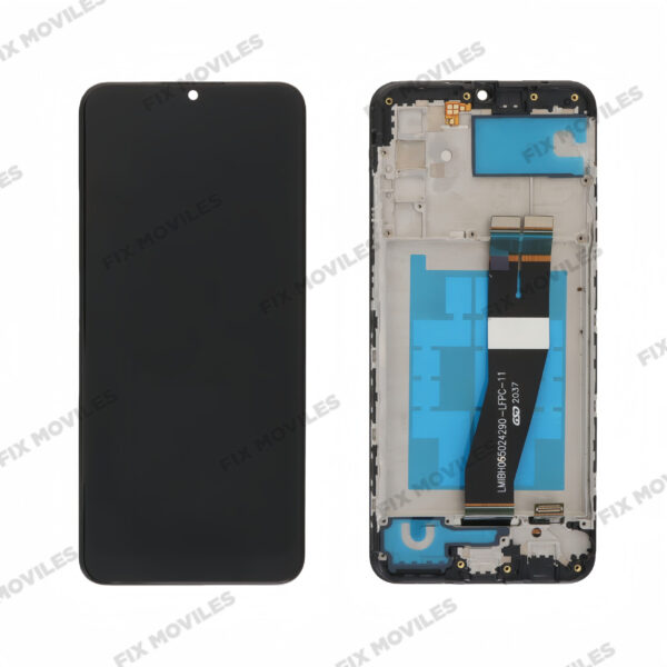 Original Nveuo Pantalla Samsung A025G A02S/M02S 2020 (163mm) Negro Con Marco Version EU