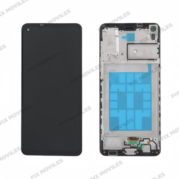 Original Nveuo Pantalla Samsung A21S 2020 A217 Negro con Marco Completa