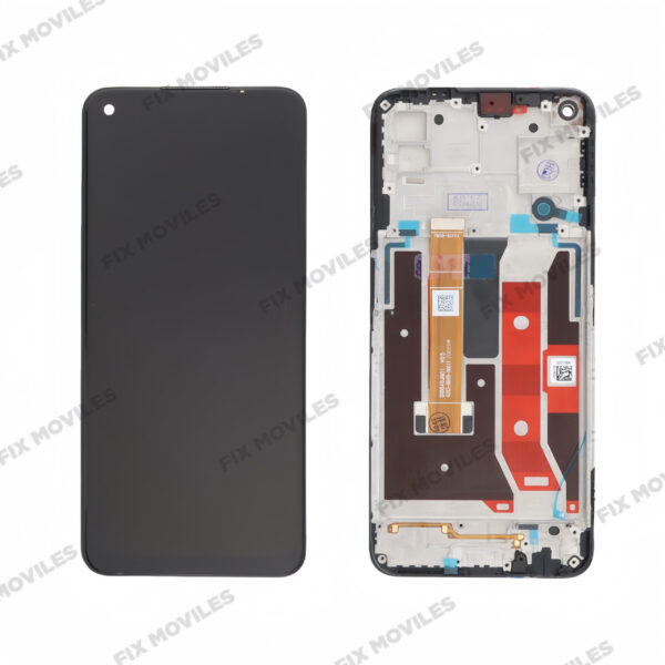 Original Pantalla OPPO A73 5G Negra Completa LCD+Tactil con Marco