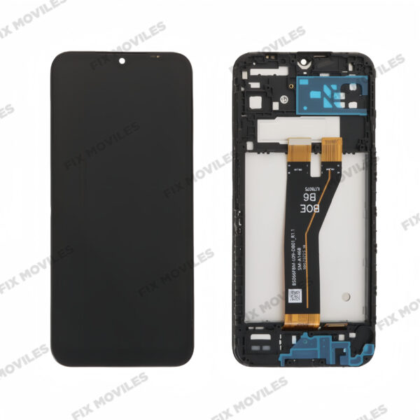 Original Pantalla Samsung A14 5G 2023 A146B Negro LCD+Tactil con Marco