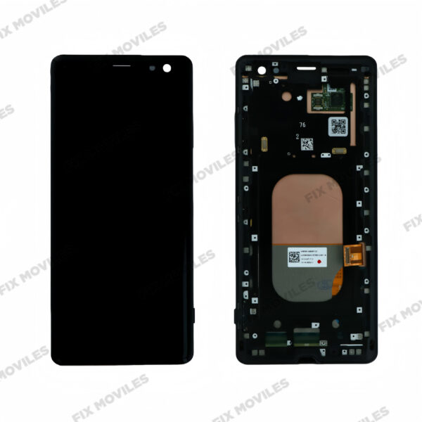 Original Pantalla Sony XZ3 Negro con Marco Completa LCD+Tactil