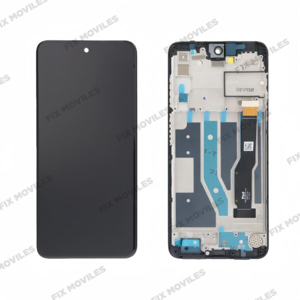 Original Pantalla TCL 20L / 20L Plus Negra CON MARCO Completa LCD+Tactil