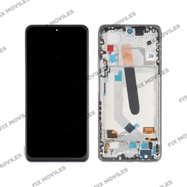 Pantalla Xiaomi Mi 11i / Mi 11 Pro / Mi 11 X Pro Negro CON MARCO Completa Tactil+LCD SERVICE PACK