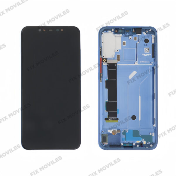 Original Pantalla Xiaomi Mi 8 con marco Azul Completa LCD+Tactil