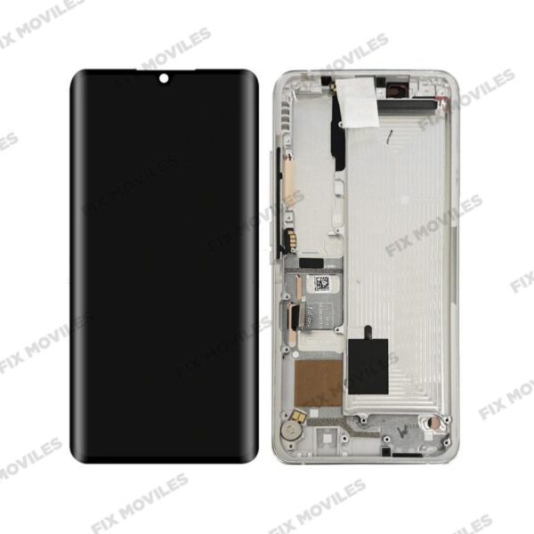 Original Pantalla Xiaomi Mi Note 10 / CC9 Pro / Note 10 Pro Blanco con Marco Completa LCD+Tactil