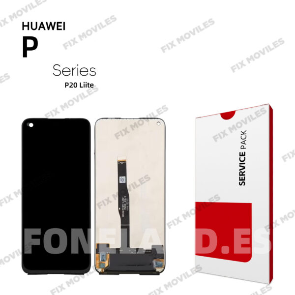 Pantalla Huawei P20 Lite / Nova 3E 2018 (ANE-LX1, ANE-LX2) Negro Sin Marco LCD+Tactil SERVICE PACK